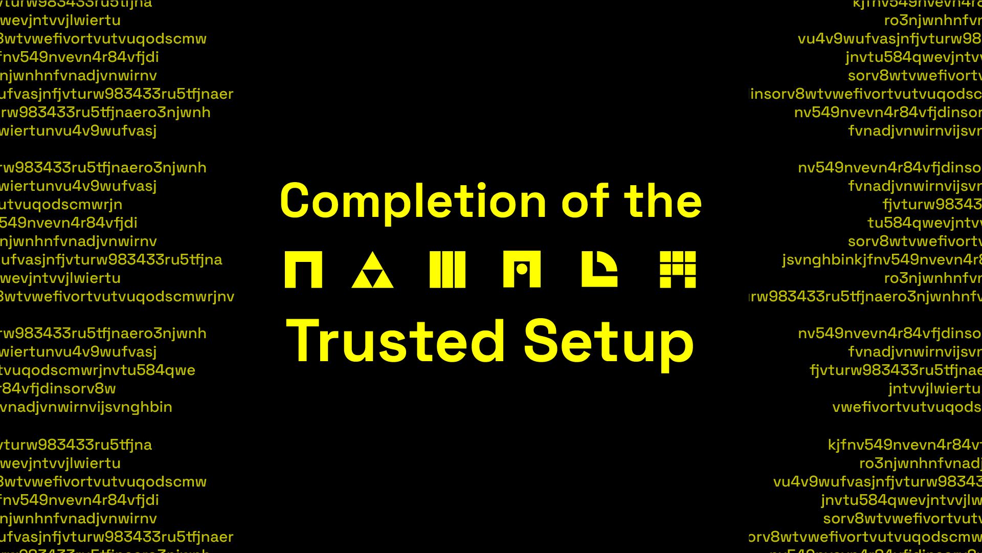 Completion of the Namada Trusted Setup