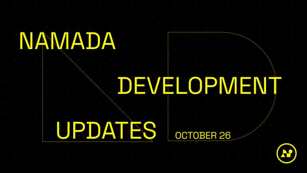 Namada Weekly Dev Update - October 26